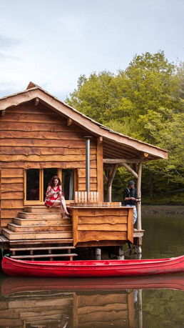 Cabin on the water